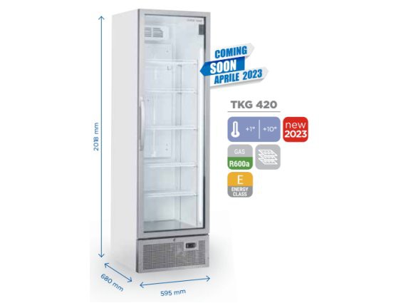 Vetrina per bibite TKG 420 litri 441, +1/+10°.
